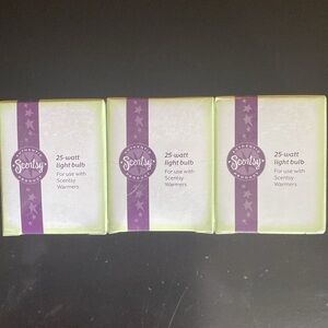 Scentsy 25-Watt Lightbulb Warmer Light Bulb NEW - 3 Bulb Set